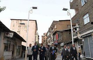 Hakkari Valisi Çelik, sanat sokağı çalışmalarını...