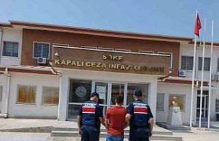 Hakkında 20 yıl hapis cezası bulunan şahıs jandarmaya...