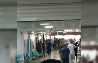 Hastanedeki silahlı kavga sırasında yaşanan panik...