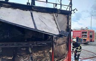 Hatay’da işyeri yangını söndürüldü