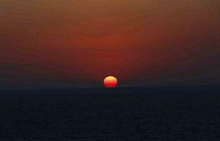 Hatay’da kartpostallık gün batımı