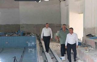 Havza Yarı Olimpik Yüzme Havuzunda sona doğru