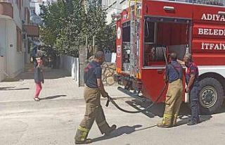 İkamet yangını korkuttu