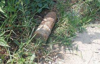 İnşaat alanında top mermisi bulundu, ekipler harekete...