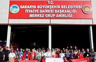 Isparta’dan gelen 40 gönüllüye yangın eğitimi...