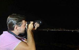 İzmir’de “Mavi Ay” seyirlik manzara oluşturdu