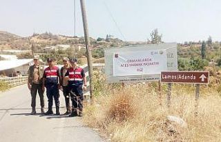 Jandarma ve ormancılardan pankartlı uyarı