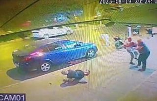 Kadın esnafın komşularını vurduğu anlar kamerada