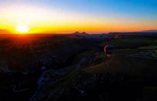 Kapadokya’nın giriş kapısında eşsiz görüntüler
