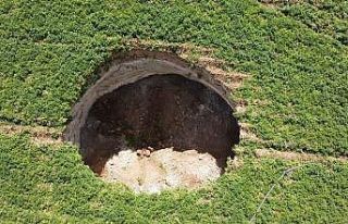 Karapınar’da yeni bir obruk daha oluştu