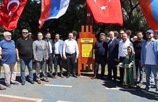 Kardeş Şehir Hasavyurt Parkı törenle açıldı
