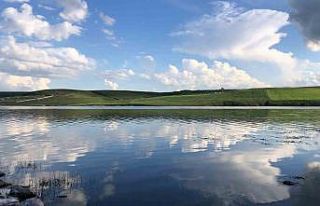 Kars Baraj Gölü’nde kartpostallık görüntüler