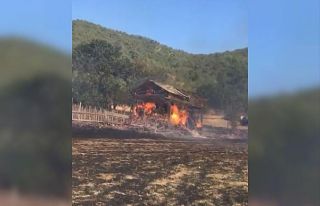 Kastamonu’da bir ev ve üç samanlık yangında...