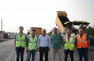 Kavşak çalışmalarına 60 bin ton asfalt desteği