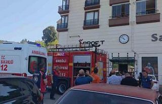 Kdz.Ereğli’de 7 katlı apartmanda çıkan yangın...