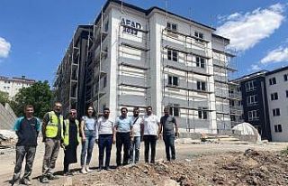 Kiğı ve Adaklı’da yapılan deprem konutları...