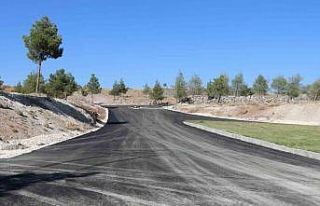 Kır düğün bahçesi yolu asfaltlandı