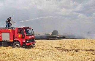 Konya’da arazi yangını ormana sıçramadan söndürüldü