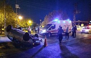 Köpeğe çarpmamak için yaptığı manevra canından...