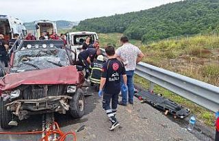 Kuzey Marmara Otoyolu’nda feci kaza: 2’si ağır...