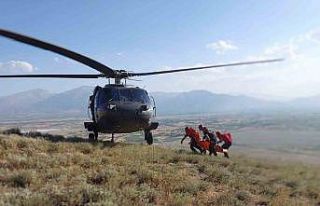 Maden araştırması yaparken yaralanan jeoloji mühendisi...