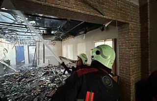 Malatya’da ağır hasarlı evde yangın