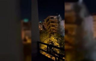 Malatya’da depremde yıkılan ağır hasarlı bina...
