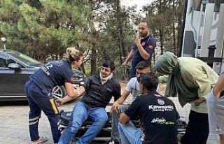 Maltepe’de mesire alanında hafriyat kamyonu devrildi:...