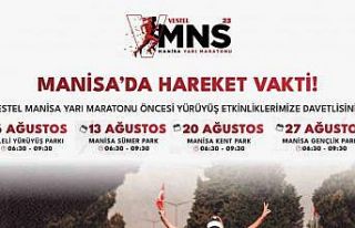 Manisalıları spora teşvik için yürüyüş etkinlikleri...