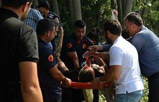 Minibüs şarampole uçtu, sıkışan sürücüyü...