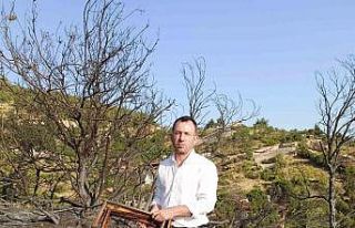 Orman yangını, 10 yıllık emeği yaktı binlerce...