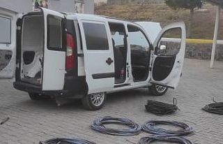 Osmaniye’de kablo hırsızları yakalandı