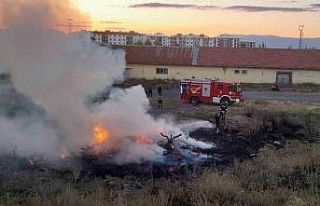 Ot yangını korkuttu