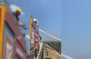 Otluk alanda çıkan yangın söndürüldü