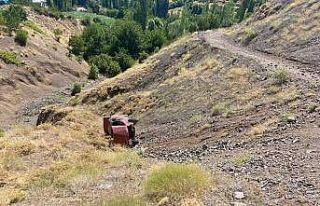 Otomobil şarampole devrildi: 4 yaralı