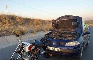 Otomobille çarpışan motosikletin sürücüsü hayatını...