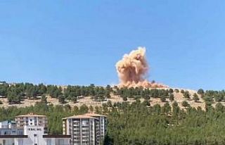 Patlatılan dinamit deprem etkisi yaptı