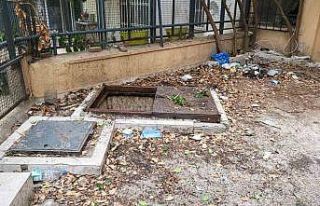 Polisi gören hırsız şüphelisi 5. kattan su kuyusuna...