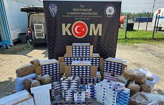 Polisten kaçak tütün ve sigara operasyonu