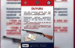 Polisten yivsiz tüfek ruhsatnamesi uyarısı
