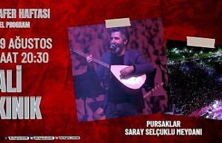 Pursaklar’da Ali Kınık konseri düzenlenecek