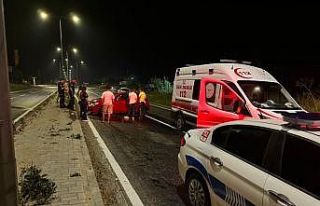 Refüje çarptı: 1 yaralı