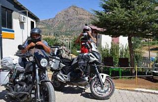 Rotalarını Beytüşşebap’a çeviren motorcular...