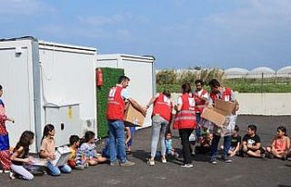 Samandağ’da depremzede çocuklar için etkinlik...