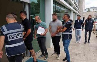 Samsun’da gasptan gözaltına alınan 5 kişi adliyeye...