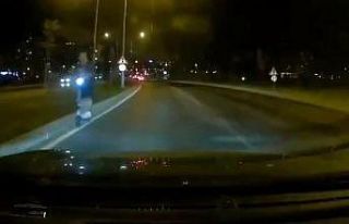 Scooter ile tersten giden genç faciaya davetiye çıkardı