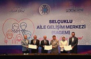 Selçuklu Aile Gelişim Merkezi için imzalar atıldı