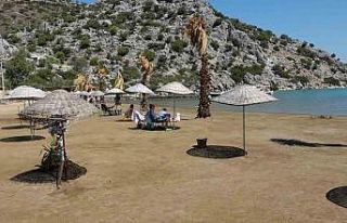 Selimiye Halk Plajı, vatandaşların ilgisini çekiyor