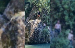 Sıcaktan bunalanlar şelalelere akın etti