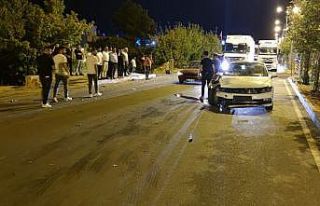 Silvan’da otomobilin çarptığı elektrikli bisiklet...